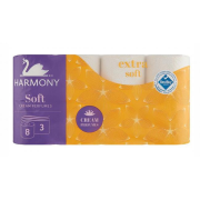 Toaletný papier 3-vrstvový HARMONY Soft CREAM Aroma biely 8 ks