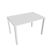 Pracovný stôl Uni, 120x75,5x80 cm, biela/biela