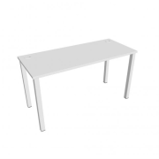 Pracovný stôl Uni, 140x75,5x60 cm, biela/biela