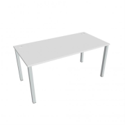 Pracovný stôl Uni, 160x75,5x80 cm, biela/sivá