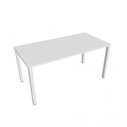 Pracovný stôl Uni, 160x75,5x80 cm, biela/biela