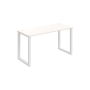 Pracovný stôl UNI O, 140x75,5x60 cm, biela/biela