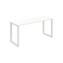 Pracovný stôl UNI O, 160x75,5x60 cm, biela/biela