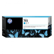 Atramentová náplň HP F9K03A HP 745 pre DesignJet Z2600 PostScript/Z5600 PostScript cyan (300 ml)
