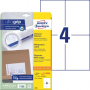Etikety univerzálne 105x148mm Avery A4 25 hárkov