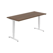 Pracovný stôl RUN, ZO, 3S, 180x64,5-130,5x80 cm, orech/biela