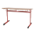 Dvojmiestna lavica výškovo nastaviteľná, veľ. 3-5, červená