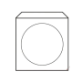 Obálky na CD 125x125 s okienkom 50 ks