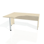 Pracovný stôl Gate, ergo, pravý, 160x75,5x120 cm, agát/agát