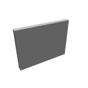 Paraván na plochu stola Akustik, 60 cm, sv.sivý