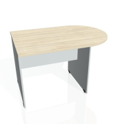 Doplnkový stôl Gate, 120x75,5x80 cm, agát/sivá