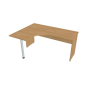 Pracovný stôl Gate, ergo, pravý, 160x75,5x120 cm, dub/dub