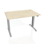 Pracovný stôl Motion, ZO, 2S, 120x70,5-120,5x80 cm, agát/sivá