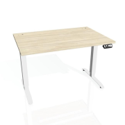 Pracovný stôl Motion, PO, 2S, 140x70,5-120,5x80 cm, agát/biela