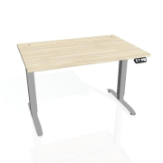 Pracovný stôl Motion, PO, 2S, 160x70,5-120,5x80 cm, agát/sivá