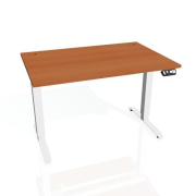 Pracovný stôl Motion, PO, 2S, 180x70,5-120,5x80 cm, čerešňa/biela