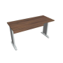 Pracovný stôl Cross, 140x75,5x60 cm, orech/kov