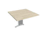 Doplnkový stôl Cross, 80x75,5x80 cm, agát/kov