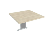 Doplnkový stôl Flex, 80x75,5x80 cm, agát/kov