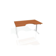 Pracovný stôl Motion Ergo, ZO, 2S, 140x70,5-120,5x90 cm, čerešňa/biela