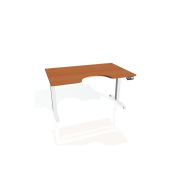 Pracovný stôl Motion Ergo, PO, 2S, 140x70,5-120,5x90 cm, čerešňa/biela