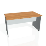 Rokovací stôl Gate, 140x75,5x80 cm, jelša/sivá