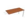 Pracovný stôl Uni, reťaziaci, 160x75,5x80 cm, čerešňa/biela