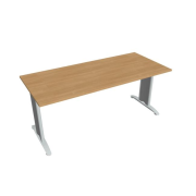 Rokovací stôl Flex, 180x75,5x80 cm, dub/kov