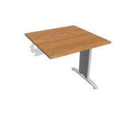 Rokovací stôl Flex, 80x75,5x80 cm, jelša/kov