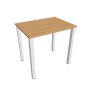 Pracovný stôl Uni, 80x75,5x60 cm, buk/biela
