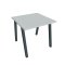 Pracovný stôl UNI A, 80x75,5x80 cm, sivá/čierna