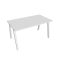 Rokovací stôl UNI A, 140x75,5x80 cm, biela/biela