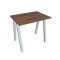 Pracovný stôl UNI A, 80x75,5x60 cm, orech/sivá