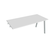 Rokovací stôl UNI A, k pozdĺ. reťazeniu, 160x75,5x80 cm, biela/sivá