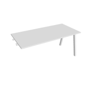 Rokovací stôl UNI A, k pozdĺ. reťazeniu, 160x75,5x80 cm, biela/biela