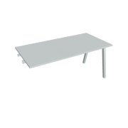 Rokovací stôl UNI A, k pozdĺ. reťazeniu, 160x75,5x80 cm, sivá/sivá