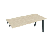 Rokovací stôl UNI A, k pozdĺ. reťazeniu, 160x75,5x80 cm, agát/čierna