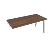 Rokovací stôl UNI A, k pozdĺ. reťazeniu, 160x75,5x80 cm, orech/sivá