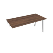 Rokovací stôl UNI A, k pozdĺ. reťazeniu, 160x75,5x80 cm, orech/biela