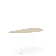 Doplnkový stôl bez nohy BASIC, 160x80x2,2cm, breza
