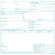 Faktúra - daňový doklad, 21x20cm, 100 listov, samoprepis