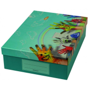 Škatuľa Donau na školské potreby Painted hands