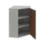 Policová skriňa Strong P, 80x115,2x40 cm, orech/sivá