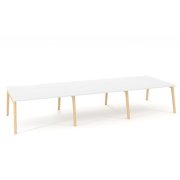 Pracovné stoly Bench ALFA ROOT 420x160cm, biely