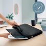 Stojan na notebook nastaviteľný Leitz Ergo hliníkový ultra plochý nastaviteľný, zamatový šedý