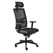 Kancelárska stolička GAME VIP SYN čierno/sivá (B8033) + PDH 3D + podrúčky P44