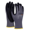 Rukavice pletené, polomáčané DONAU SAFETY Flex-Dotted, kat. II šedé veľ. 8