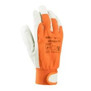 Rukavice pracovné, kombinované HOBBY oranžové veľ. 9/L