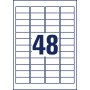 Etikety odolné na špeciálne použitie Avery `šachovnicový vzor` 45,7x21,2mm A4 biele 20 hárkov