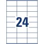 Etikety univerzálne 70x36mm Avery A4 100 hárkov